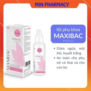 Xịt Phụ Khoa Maxibac Intima Spray - Giảm ngứa, viêm nhiễm phụ khoa, giảm mùi hôi phụ khoa, chai 100ml