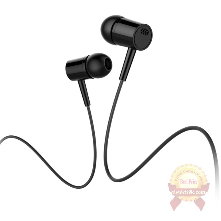 Tai nghe điện thoại nhét tai Hifi D21 có mic dây jack 3.5mm cho máy tính