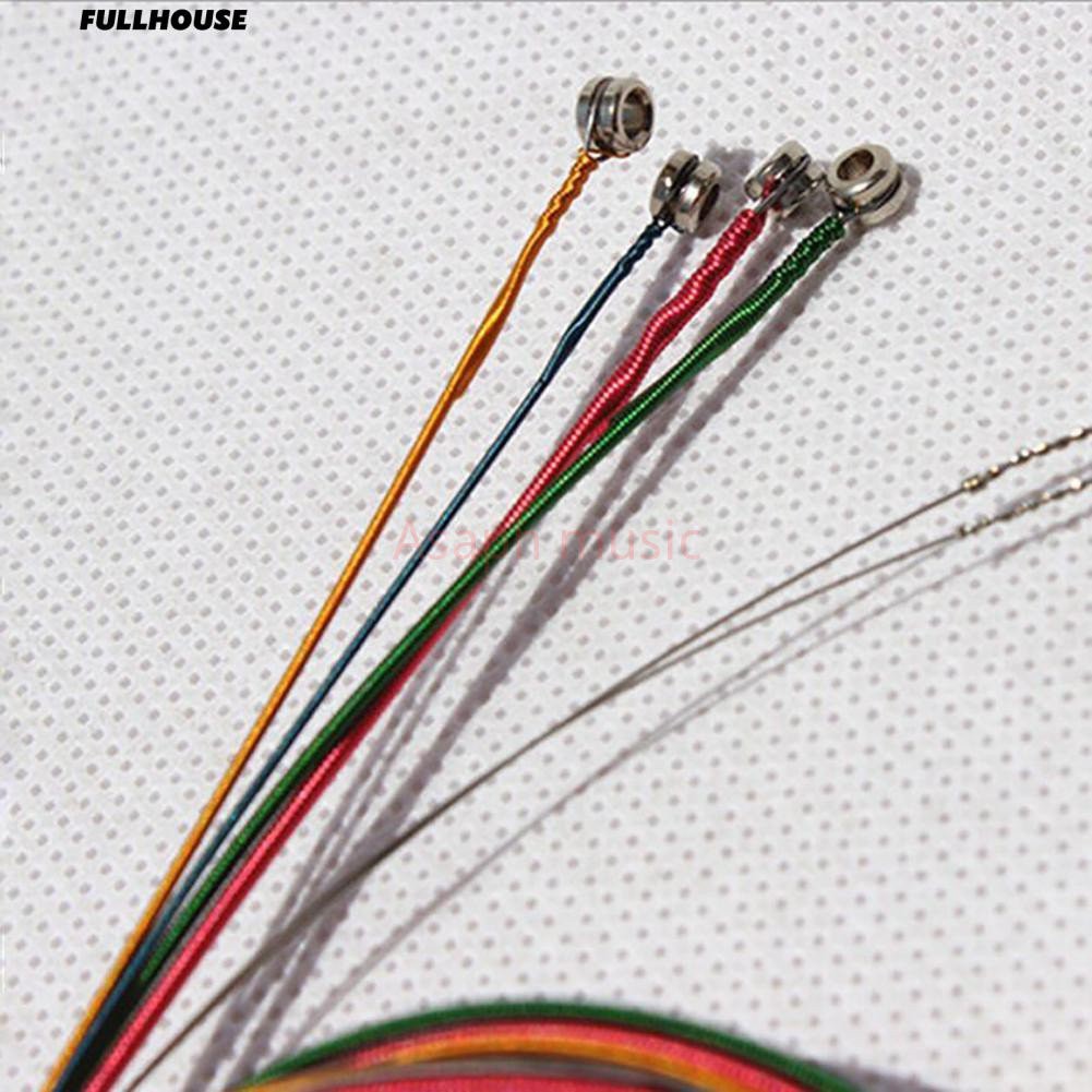 Bộ 6 Dây Đàn Bằng Thép Đủ Màu Cho Đàn Guitar Acoustic