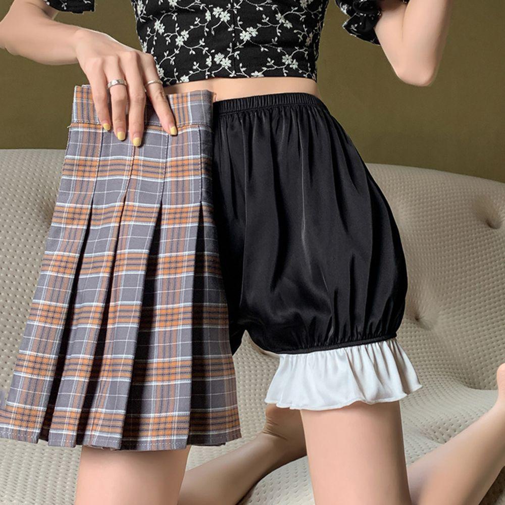 Quần Short An Toàn Bằng Lụa Satin Phong Cách Lolita Dành Cho Nữ