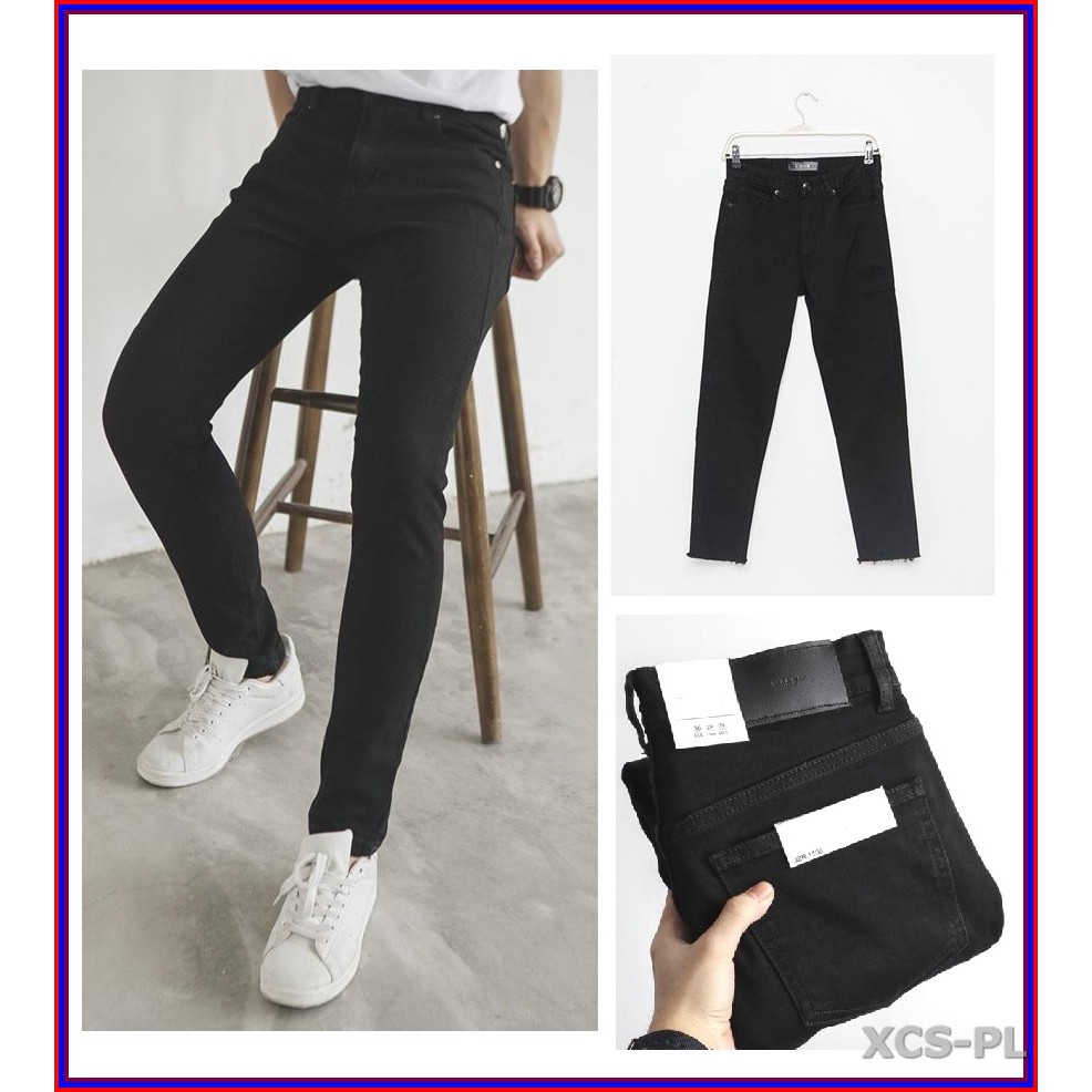 Quần jean nam cao cấp ĐEN TRƠN siêu đẹp không xù lông, không ra màu, chất giãn tốt đenTRƠN.10