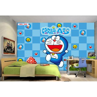 Tranh dán tường 3D thiếu nhi Doremon BINBIN TB41 (Kích thước : tuỳ chọn)