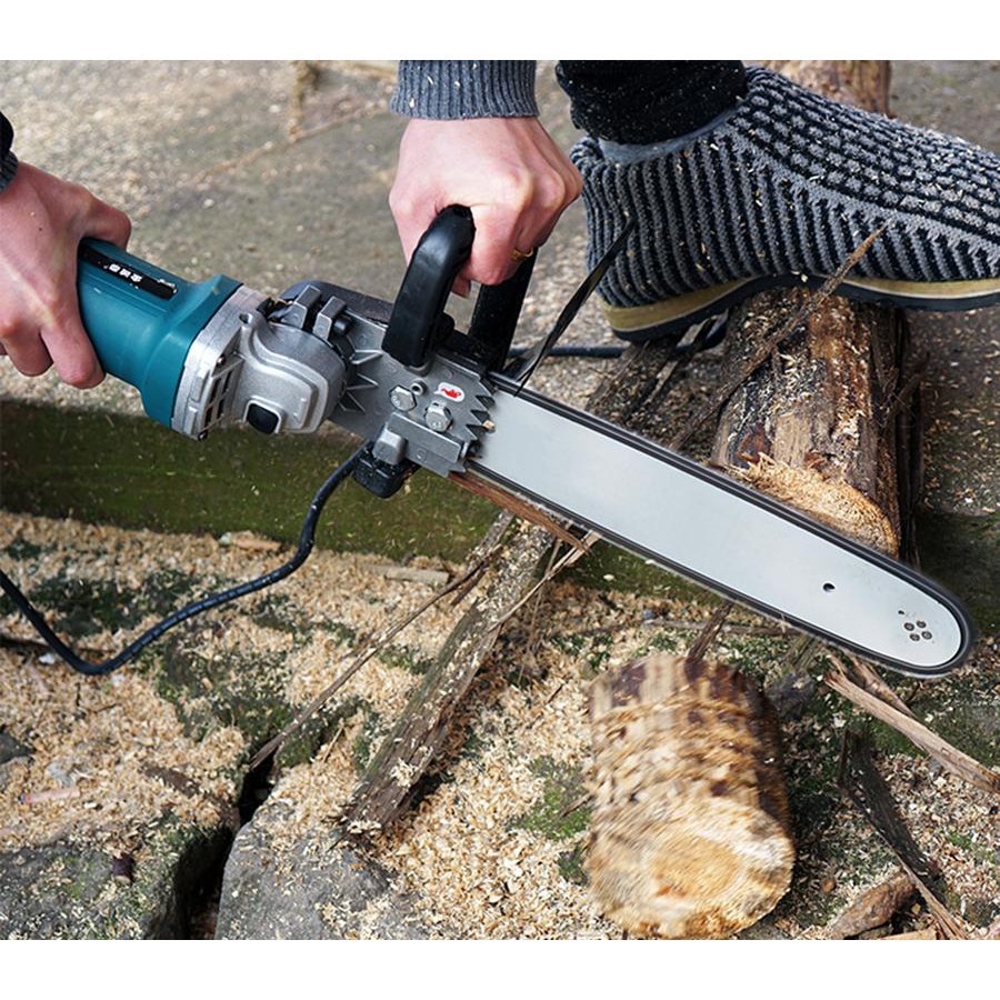 [Xả kho tết] Lưỡi cưa xích gắn máy mài cầm tay, Bộ chuyển máy mài thành máy cưa CHAINSAW - BẢO HÀNH UY TÍN