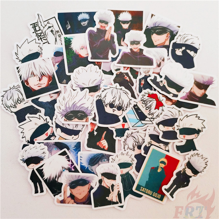 50pcs/m ★ Jujutsu kaisen. Hình dán hướng dẫn sử dụng nhật ký mini gojo satoru q-1 ★ Diy fashion scrapbooks album decor decals stickers