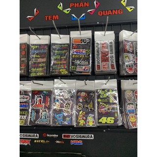 Tem phản quang sticker độc đáo 16 mẫu