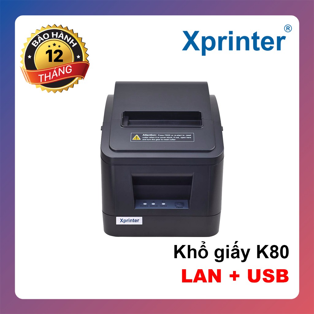 Máy In Bill Xprinter V320N [LAN+USB] - Khổ Giấy 80mm