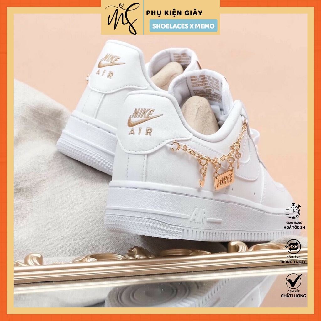 Phụ Kiện Trang Trí Giày AF1 Lucky Charms- Chuỗi vòng trang trí NK Jordan mạ vàng cá tính