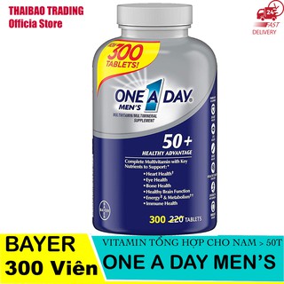 [DEAL GIÁ SỐC] VIÊN UỐNG VITAMIN TỔNG HỢP ONE A DAY FOR MEN 50+ 300 viên của BAYER