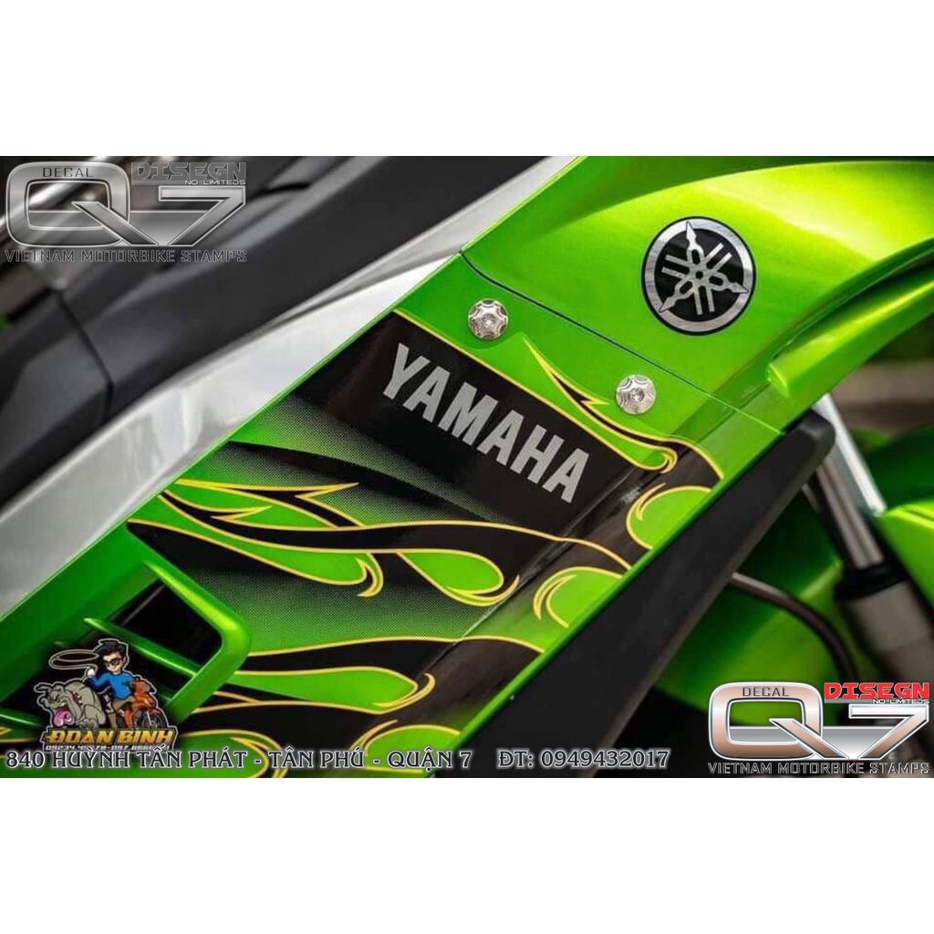 TEM RỜI EXCITER 2010 LỬA XANH ĐEN