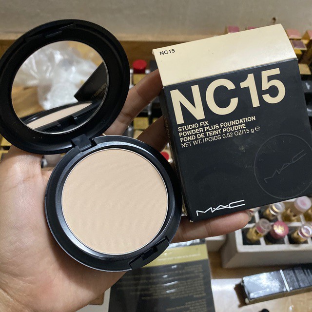 Phấn phủ MAC Studio Fix Powder Plus Foundation màu NC15 Mỹ Chính hãng