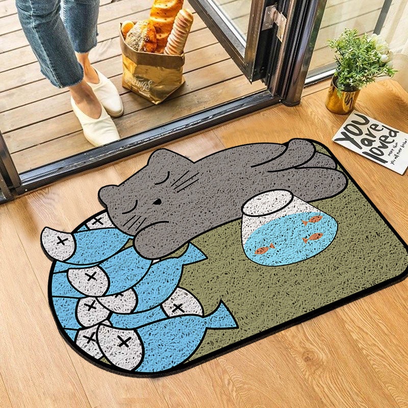 Thảm Chùi Chân Chống Trượt Chống Mòn Họa Tiết Hoạt Hình Dễ Thương