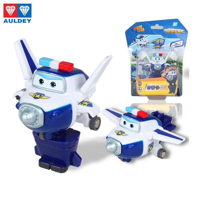 Super Wings đội bay siêu đẳng Mô hình nhân vật cảnh sát PAUL máy bay mini đồ chơi trẻ em