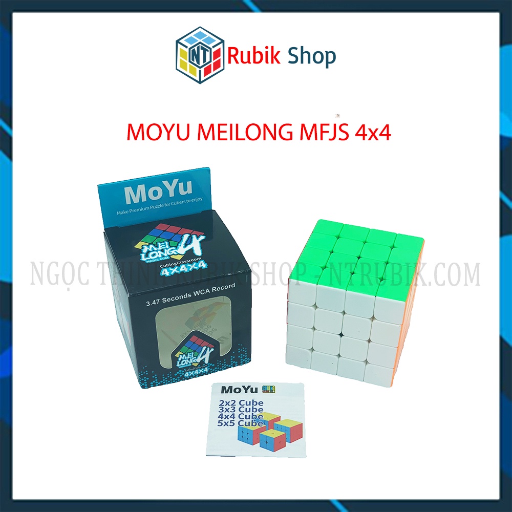 Rubik 4x4 Stickerless MoYu MeiLong MFJS Rubik 4 Tầng