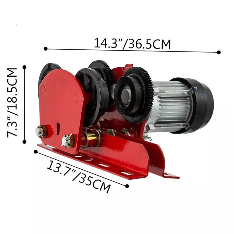 Bộ Tời Điện Kèm Rùa ABG PA500 12 Mét Giúp Máy Tời Treo Nâng Hạ Vật Nặng Dễ Dàng Trong Nhà Xưởng Công Nghiệp