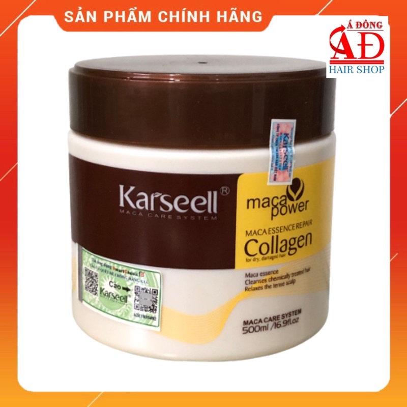 [Chính hãng] [Giá sỉ] Dầu hấp ủ tóc Collagen Karseell Maca chính hãng dạng hũ 500ml