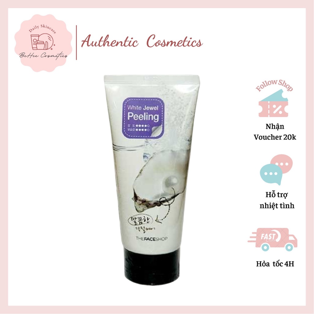 Kem Tẩy Tế Bào Chết Ngọc Trai White Jewel Peeling The Face Shop 120ml