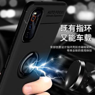 Ốp điện thoại TPU silicon mềm mặt nhám có nhẫn đỡ hít nam châm để xe hơi cho Vivo IQOO NEO 3