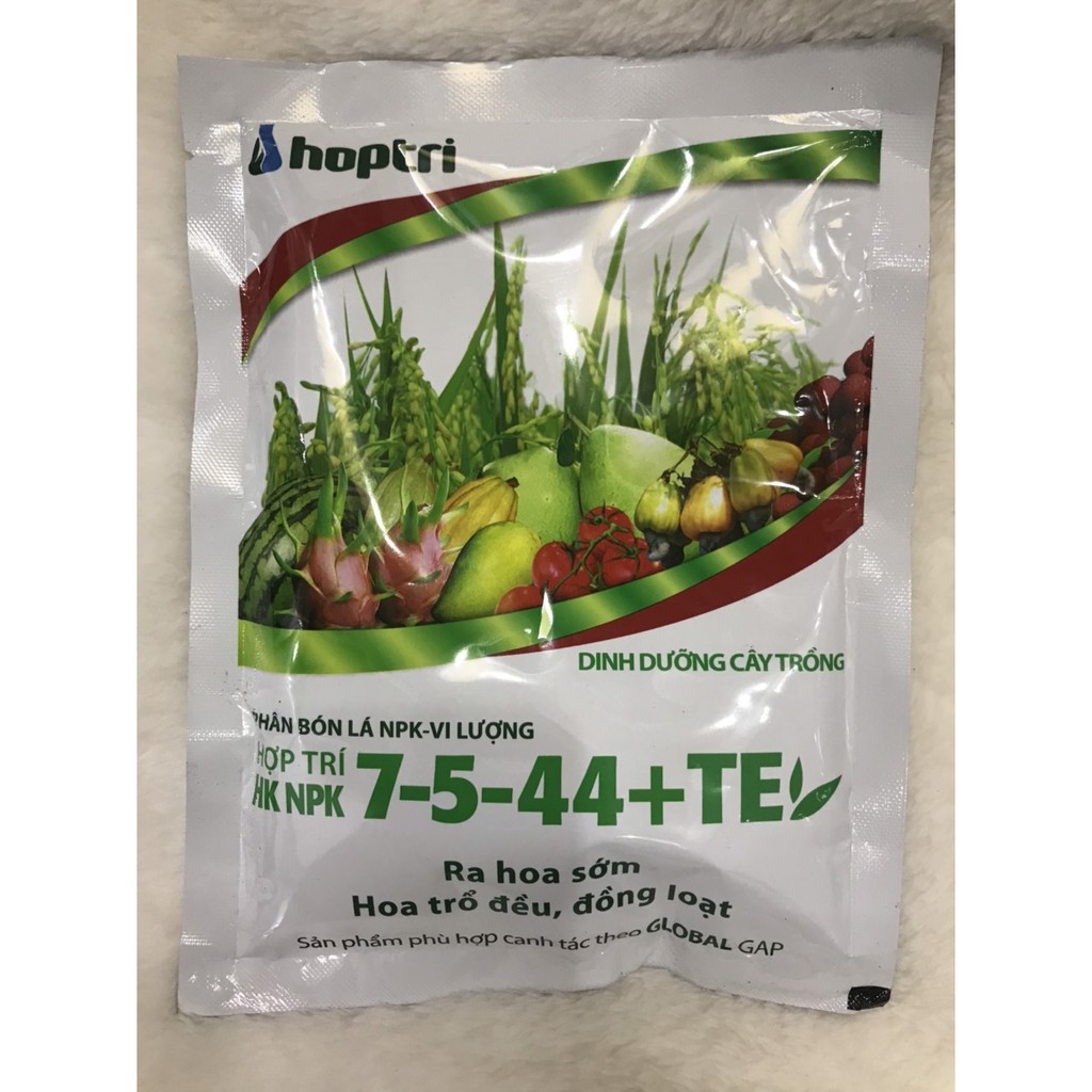 Phân bón NPK HK 7-5-44 + TE Hợp Trí 250gr
