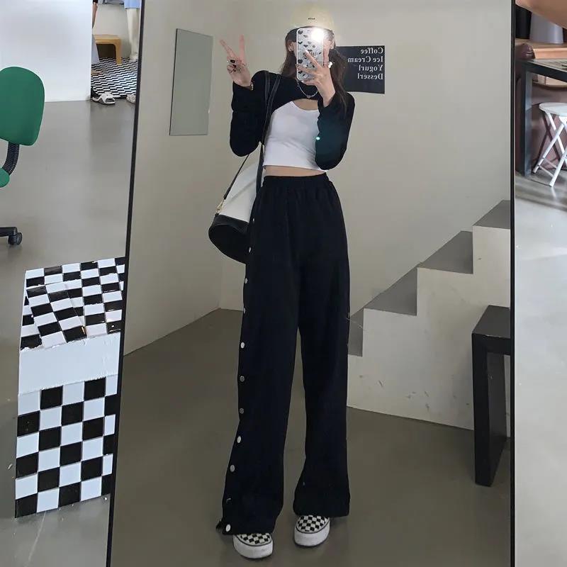 Quần ống rộng COZOK lưng cao thời trang cho nữ