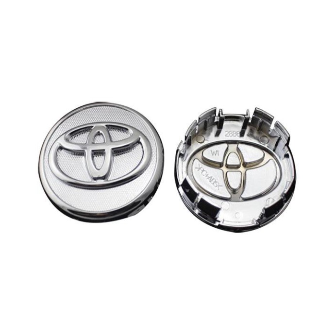 01 chiếc Logo chụp mâm bánh xe ô tô Toyota 57mm dùng cho xe Vios, Yaris và Altis .
