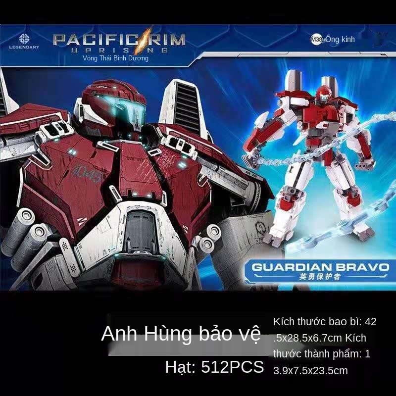 ▦Tương thích với Lego lắp ráp các khối xây dựng Mô hình Gundam Pacific Rim 2 Mecha Robot Boy Toy Gift