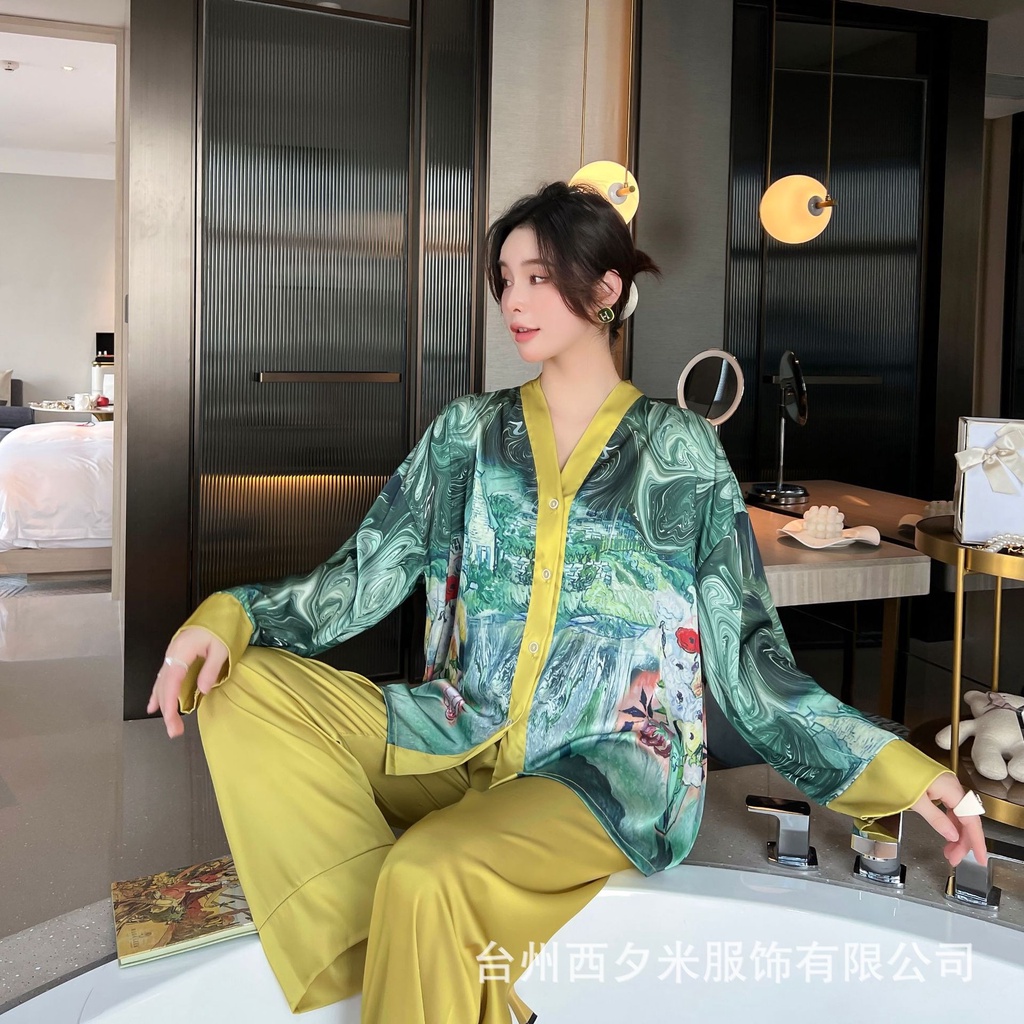 Bộ đồ ngủ pijama lụa cao cấp