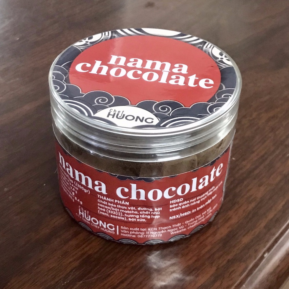 Nama Chocolate Chef Huong - Lon 30 viên - 150Gr