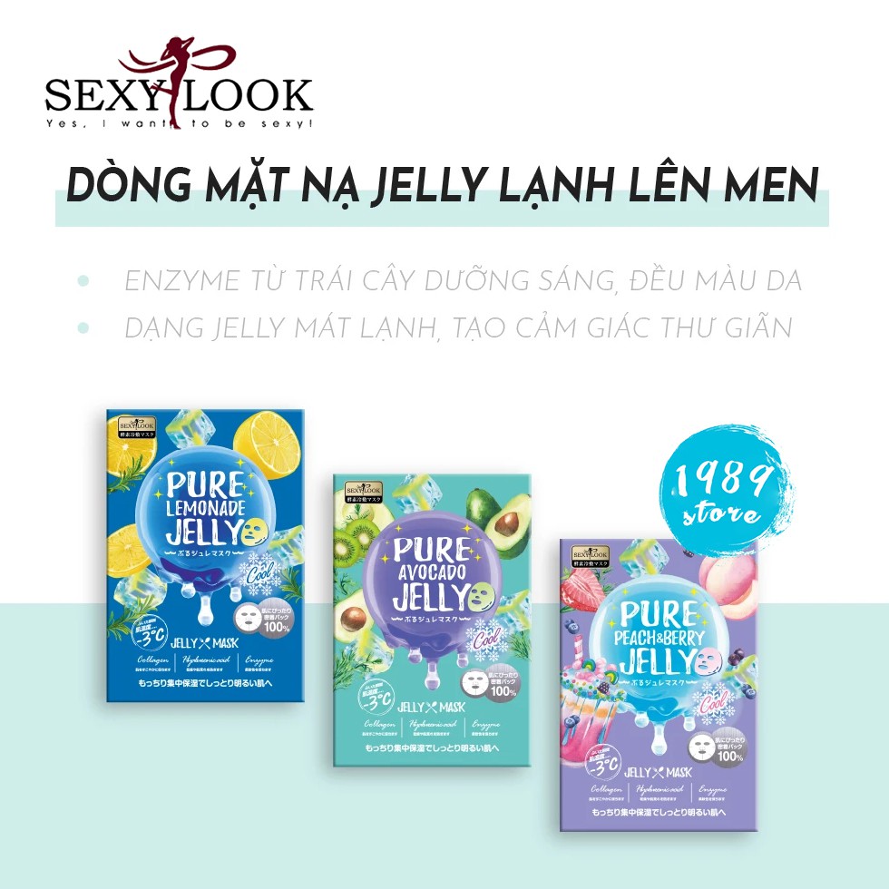 Mặt Nạ Thạch Sexylook Jelly Lên Men Trái Cây Mát Lạnh