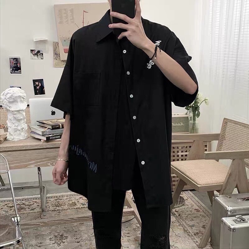 Áo sơ mi tay ngắn nam nữ Mr