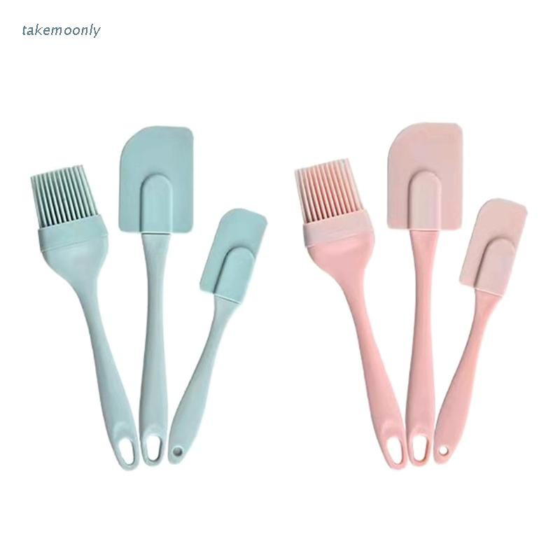 Set 3 Dụng Cụ Trộn Bột Làm Bánh Bằng Silicon Đa Năng Siêu Bền Tiện Dụng