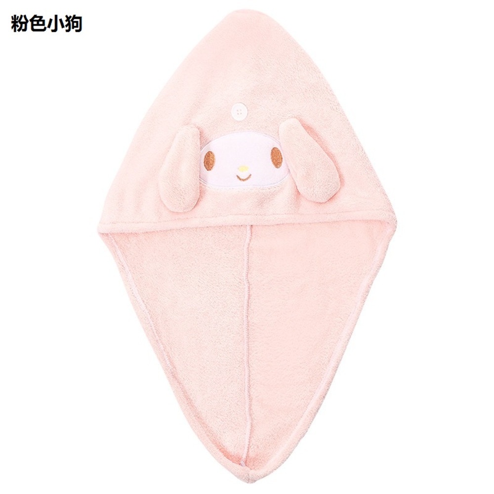 Mũ Trùm Tóc Thấm Hút Nước Nhanh Khô Hình Tai Thỏ Dễ Thương