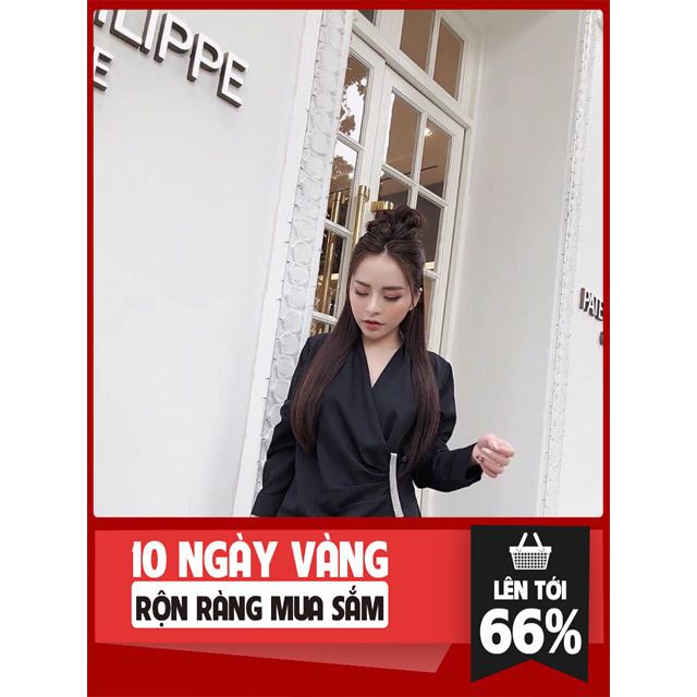 [ Sale Siêu Khủng ] Áo lụa vạt chéo ( video) thời trang elise