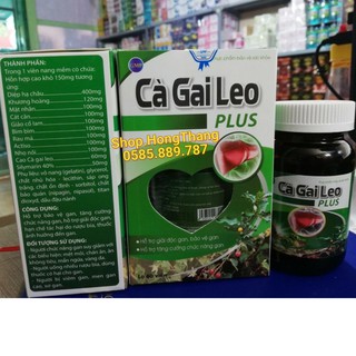 Bổ gan Cà gai leo Plus lọ 60v giải độc gan, hạ men gan