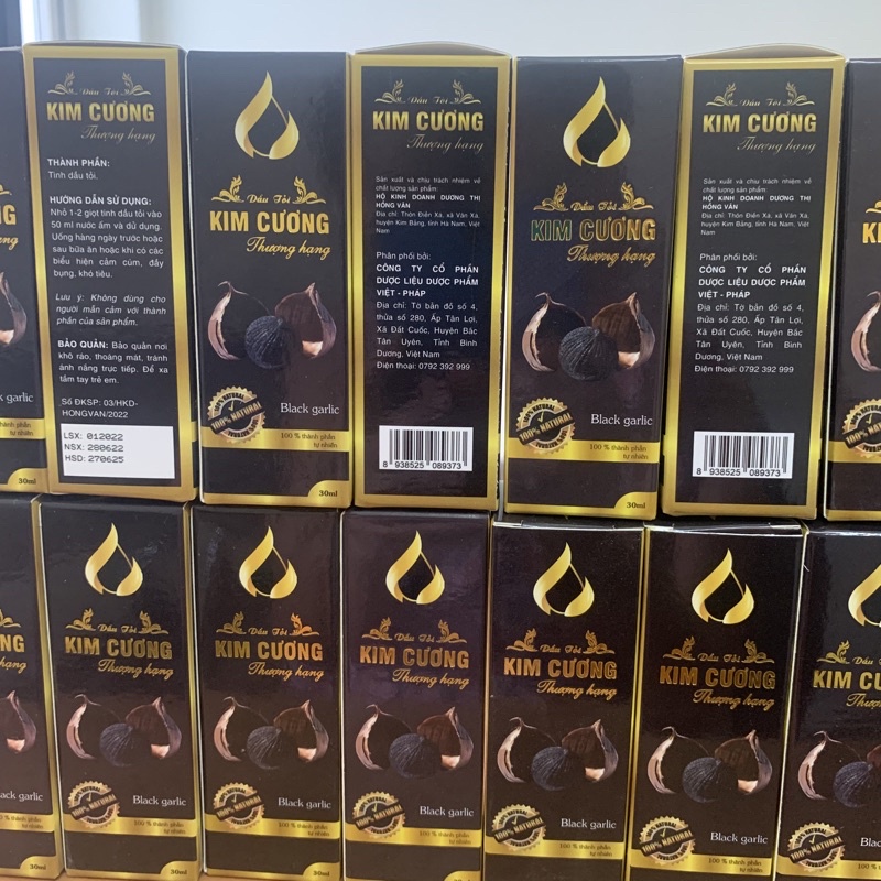 Tinh dầu tỏi đen lọ 30ml hàng chính hãng