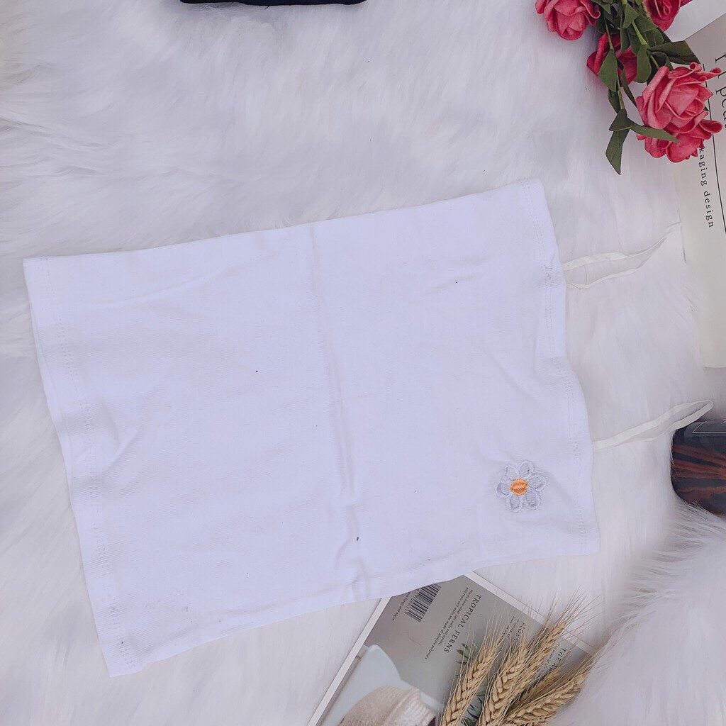 Áo Quây 2 Dây Hoa Cúc Croptop Dáng Ôm Chất Thun Mịn Bozip A340🎄 | BigBuy360 - bigbuy360.vn