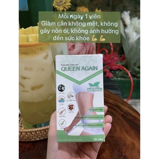[Chính hãng] THẢO MỘC GIẢM CÂN QUEEN AGAIN 30 NGÀY