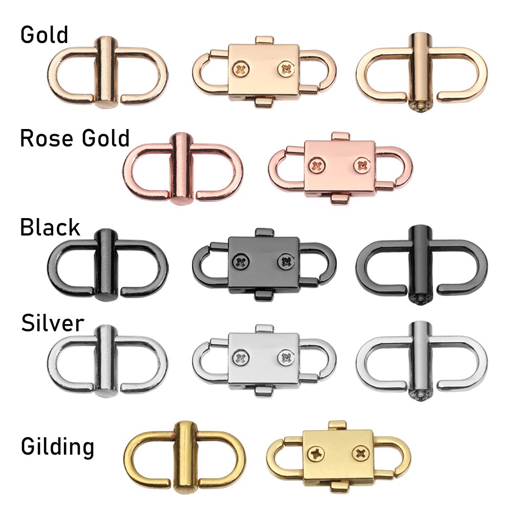 PATH Retro Bag Chain Adjusting Buckle Link Bag Strap Linker Length Shorten Clip Crossbody Connector Accessories Durable Adjustable Metal Buckle/Multicolor