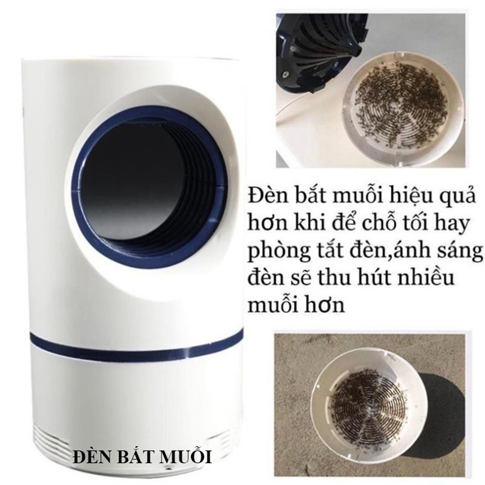 Đèn bắt muỗi thông minh, máy bắt muỗi và diệt côn trùng quang điện tử tháp tròn DGS kiêm đèn ngủ và không gây mùi.