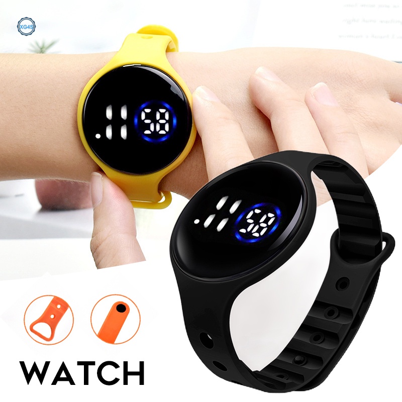 Đồng Hồ Thể Thao Điện Tử Màn Hình Led Cảm Ứng Chống Nước Họa Tiết Hoạt Hình Chống Nước Cho Trẻ Em