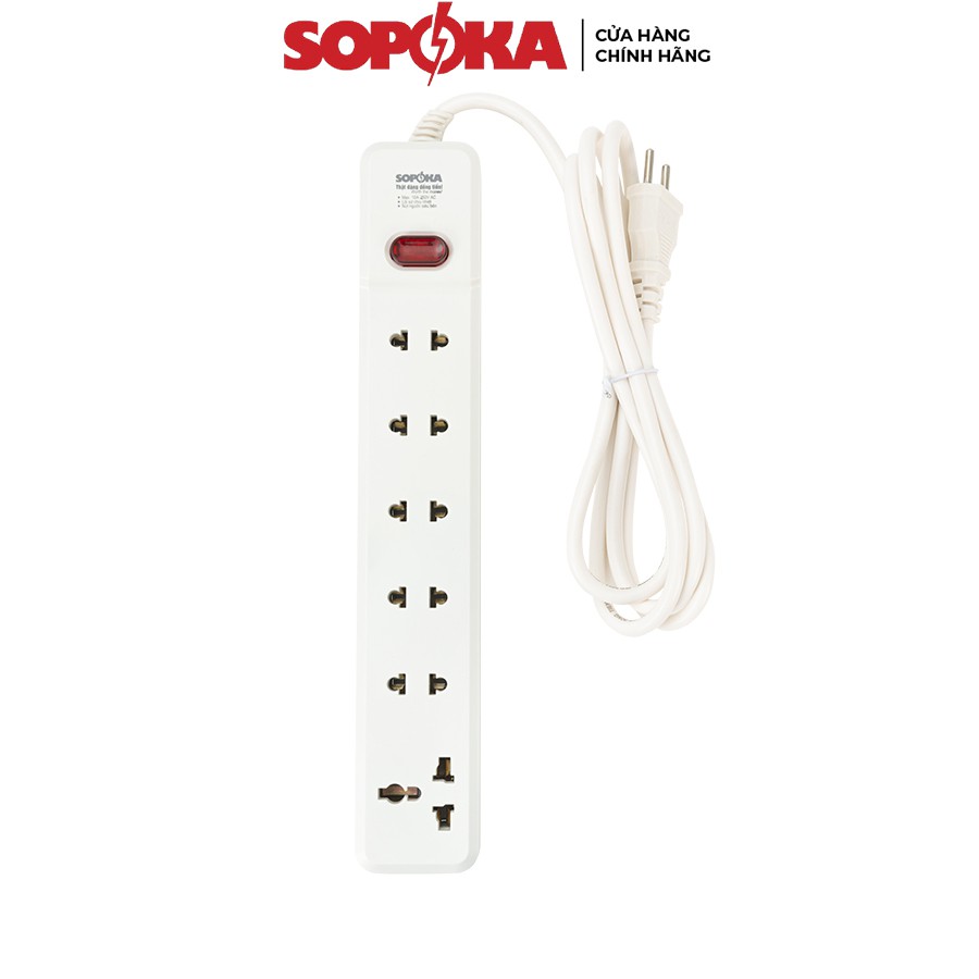 Ổ Cắm Điện Chịu Tải 2200W SOPOKA 3M2-6M2 Ổ Điện Công Tắc An Toàn