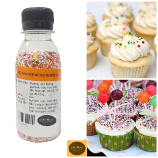 Kẹo trang trí bi màu nhỏ Werner’s 100g, Rắc trang trí lên trên bánh gato, cupcake, kem lạnh hoặc làm bánh cookies
