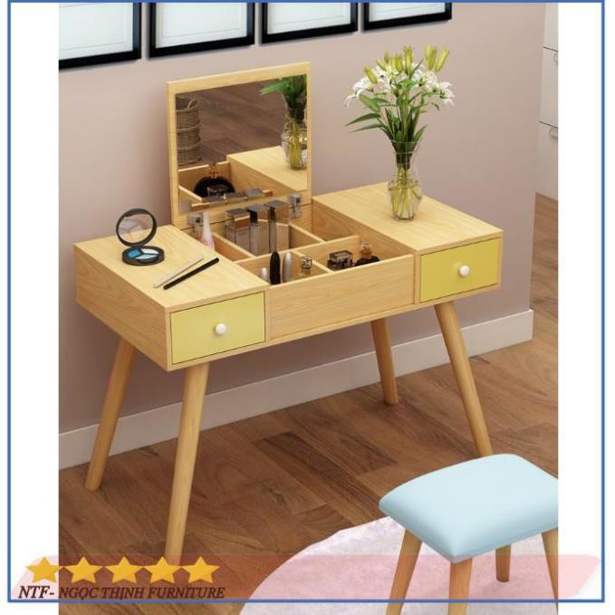 🍀 Bàn Trang Điểm Thông Minh Gương Lật Đa Năng 2 Ngăn Kéo GP43 | BigBuy360 - bigbuy360.vn
