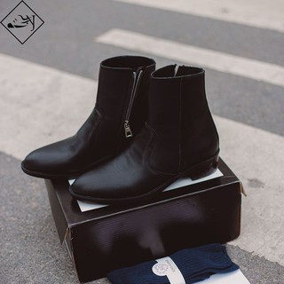 [Tặng lót tăng chiều cao] HARNESS BOOTS - CHELSEA BOOTS DA BÒ 100%