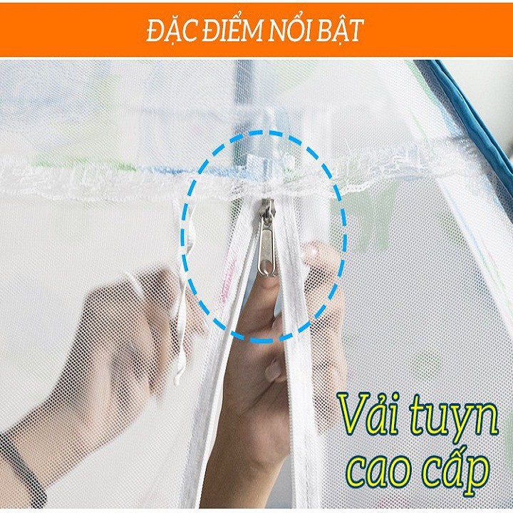 [màn trơn] MÀN CHỤP CHỐNG MUỖi, MÙNG CHỤP TỰ BUNG, màn du lịch gấp gọn tiện lợi