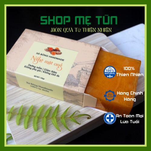 Xà Bông Nghệ Mật Ong, Xà Bông Sinh Dược, Hợp Tác Xã Sinh Dược 100% Thiên Nhiên