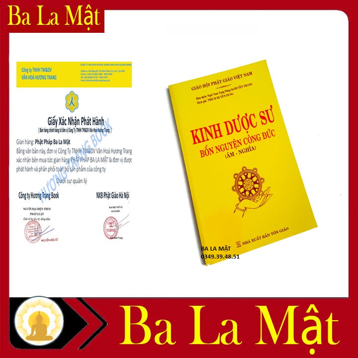Sách - Kinh Dược Sư Trọn Bộ Bìa Vàng