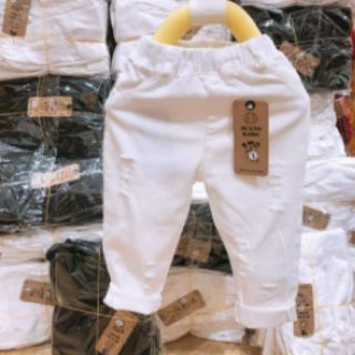 Quần kaki đen trắng cho bé