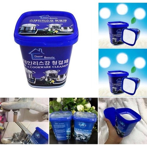 Bột Cọ Xoong Nồi Hàn Quốc, Vệ Sinh Nhà Bếp Đa Năng Sạch Sẽ - Trọng Lượng 500g 1 Hộp