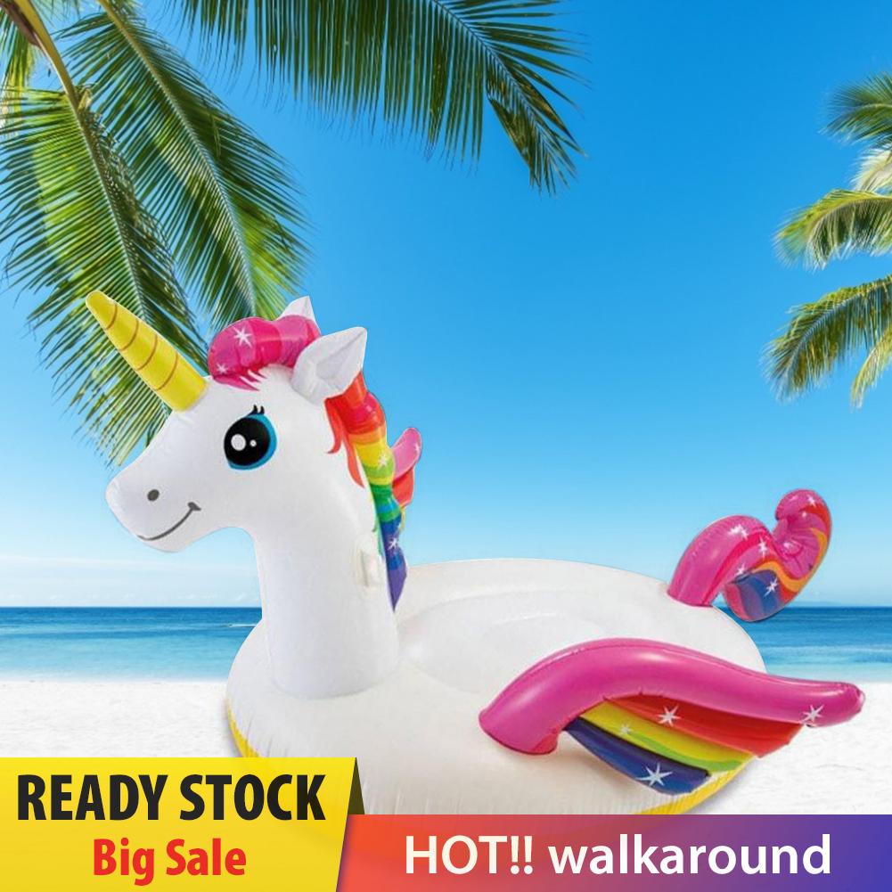 walkaround Cartoon Seat Cushion Float Ring Swim Circle Summer Beach Party Pool Toys