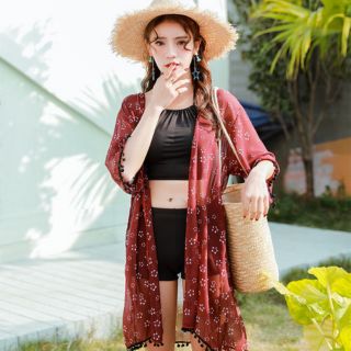 Set áo tắm, đồ bơi nữ,bikini 3 mảnh kèm áo choàng